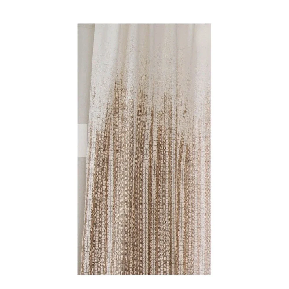 West Elm Echo Print Gold Dust 48x84” Per Panel Drapes Curtains